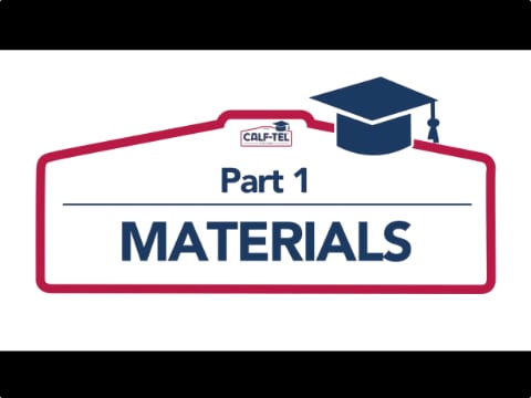 Calf-Tel College - Materials